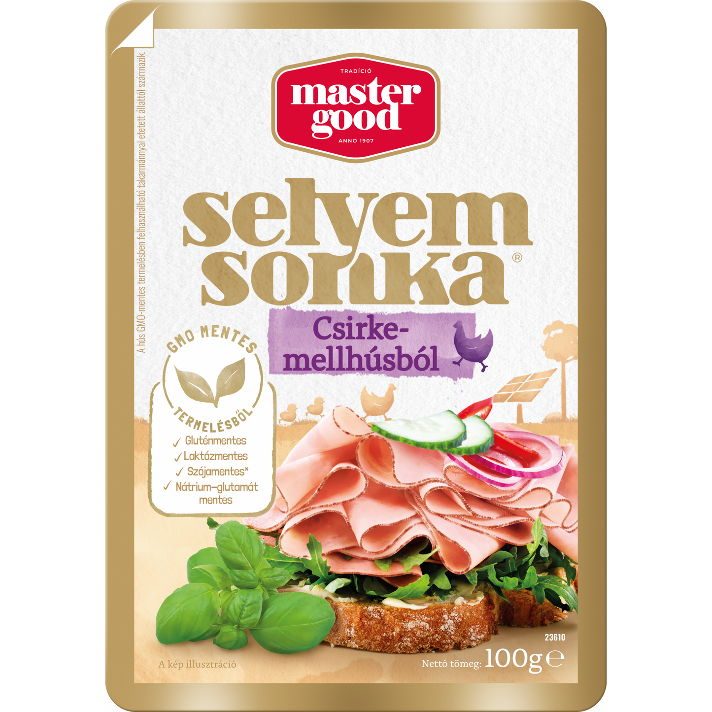 Master Good szeletelt selyemsonka csirkemellmellhúsból 100 g