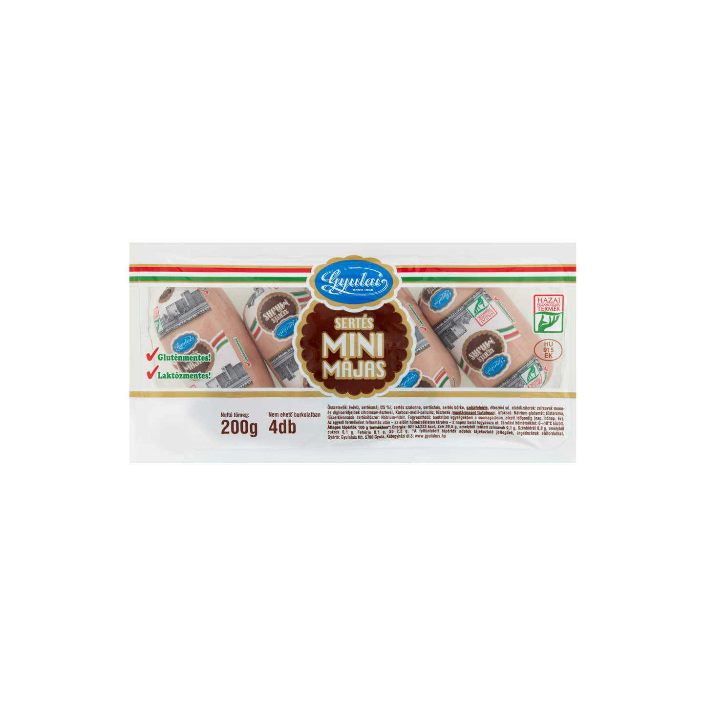 Gyulai mini sertés májas 4 db 200 g