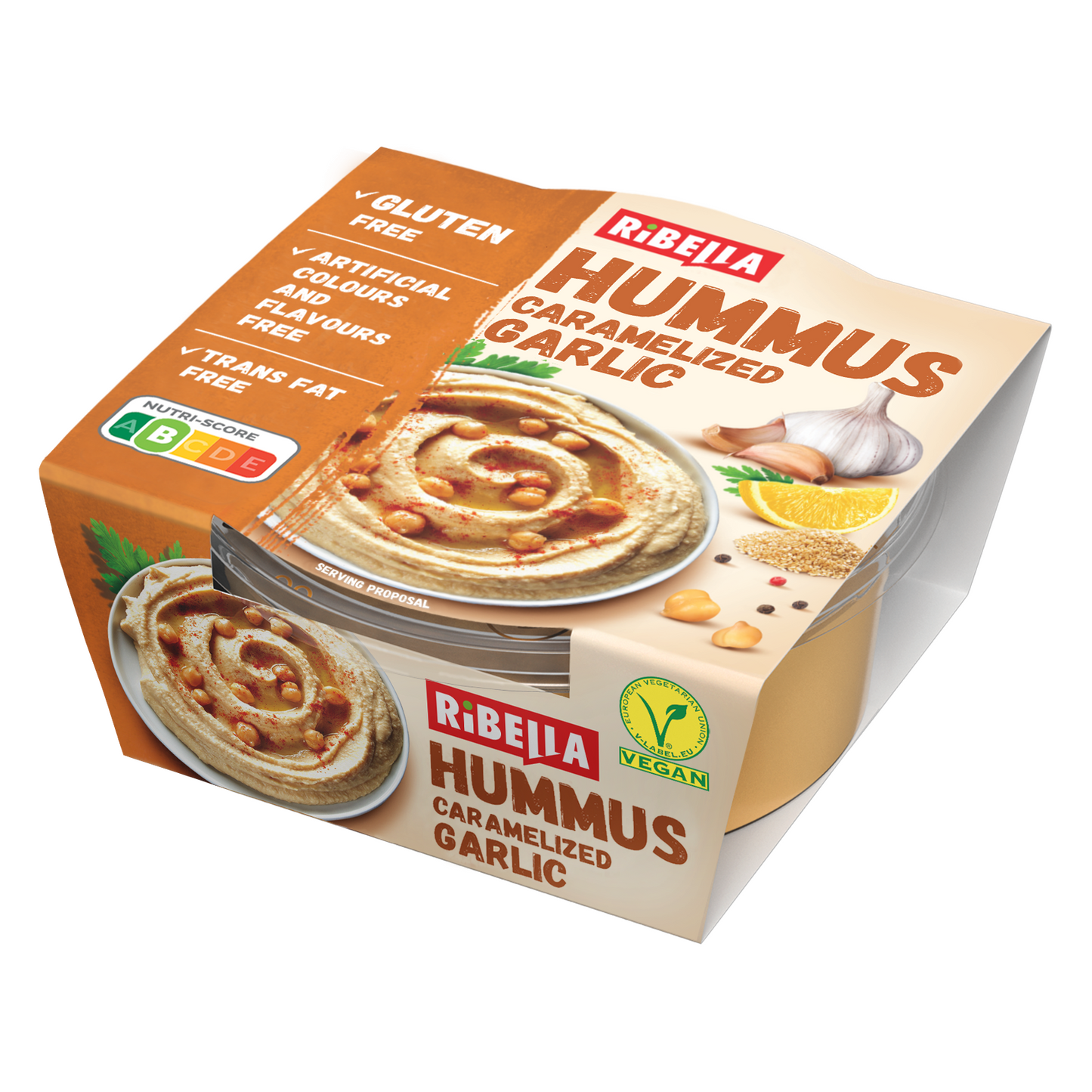 RiBella Hummus csicseriborsó krém karamellizált fokhagymával 200 g