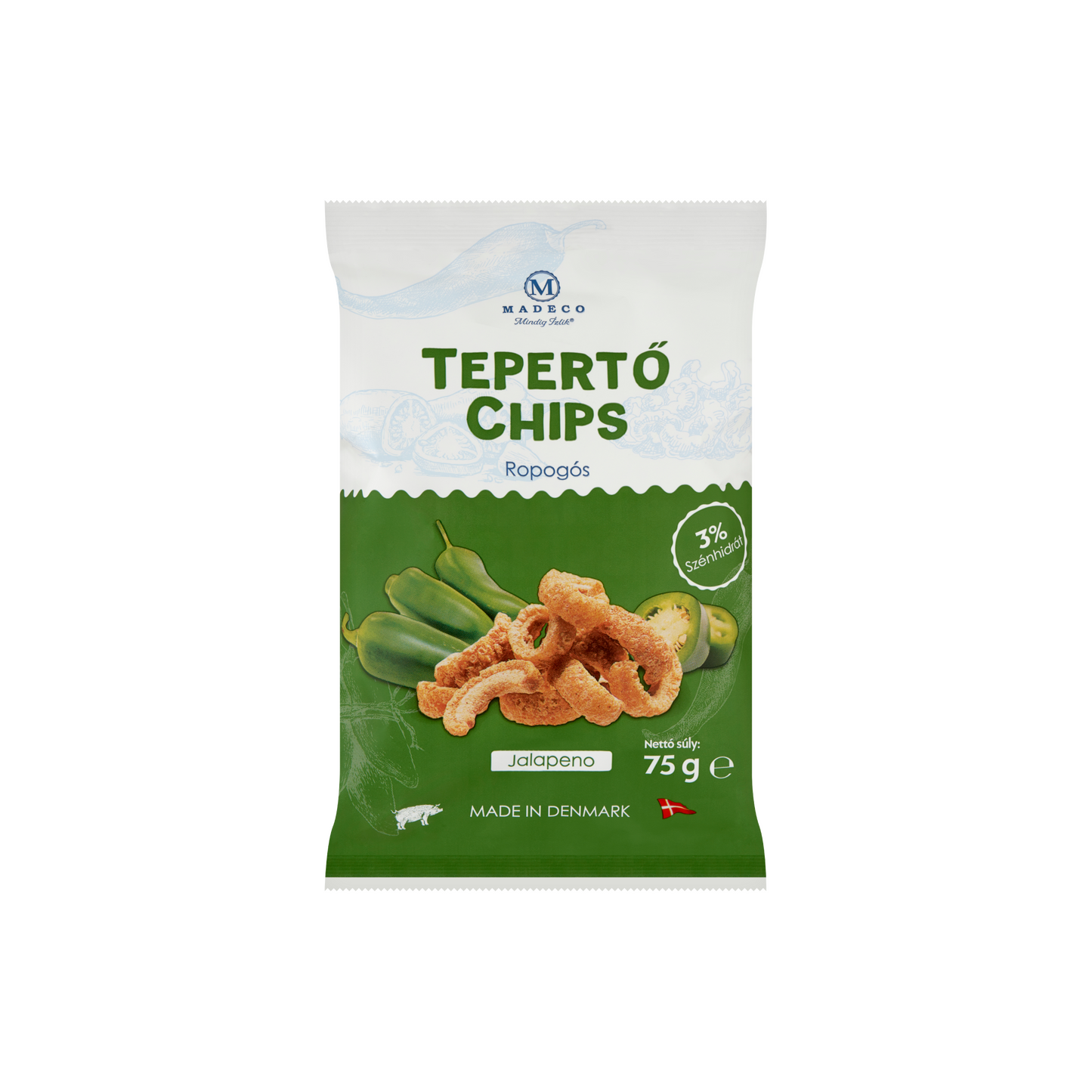 Madeco jalapeno ropogós tepertő chips 75 g