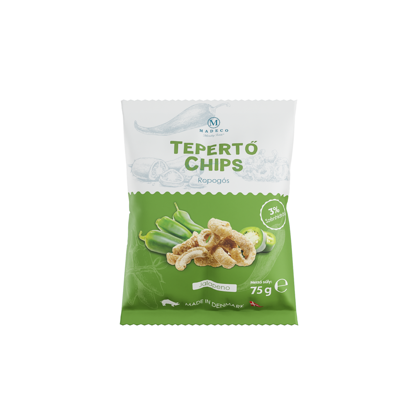 Madeco jalapeno ropogós tepertő chips 75 g