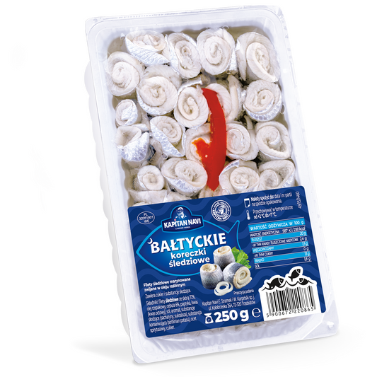Balti  pácolt mini heringfilé tekercs 250 g