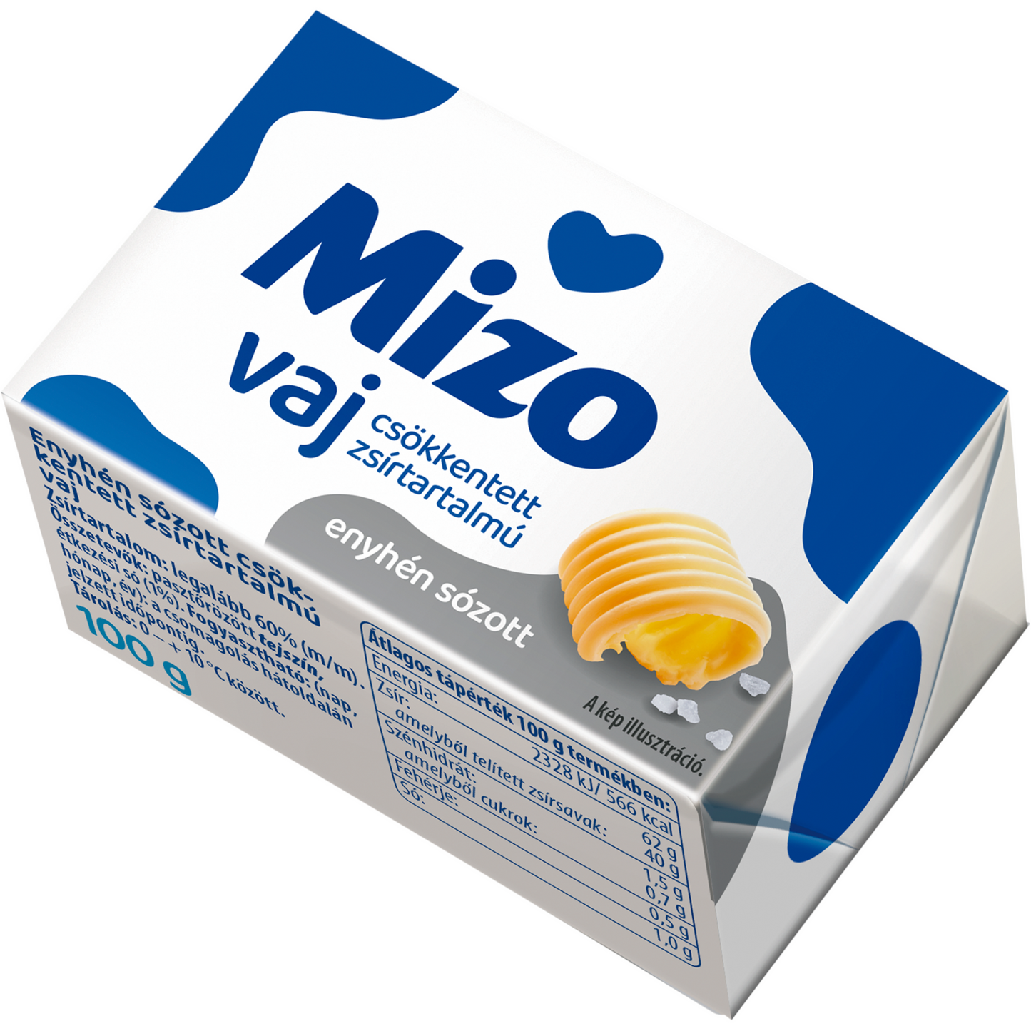 Mizo enyhén sózott csökkentett zsírtartalmú vaj 100 g