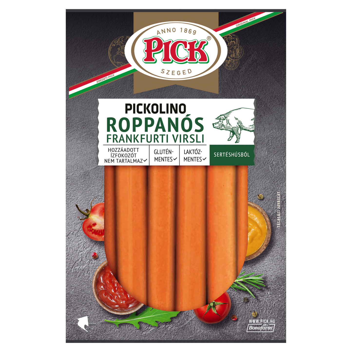 Pick Pickolino roppanós frankfurti virsli sertéshúsból 300 g