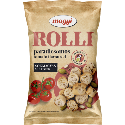 Mogyi Rolli paradicsomos, pirított, sokmagvas kenyérkarika olívaolajjal 65 g