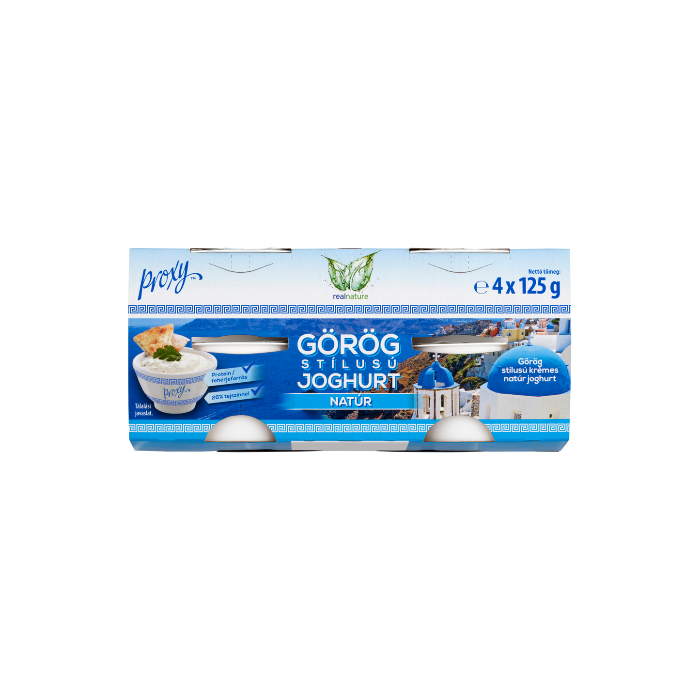 Real Nature görög natúr joghurt 4x125 g