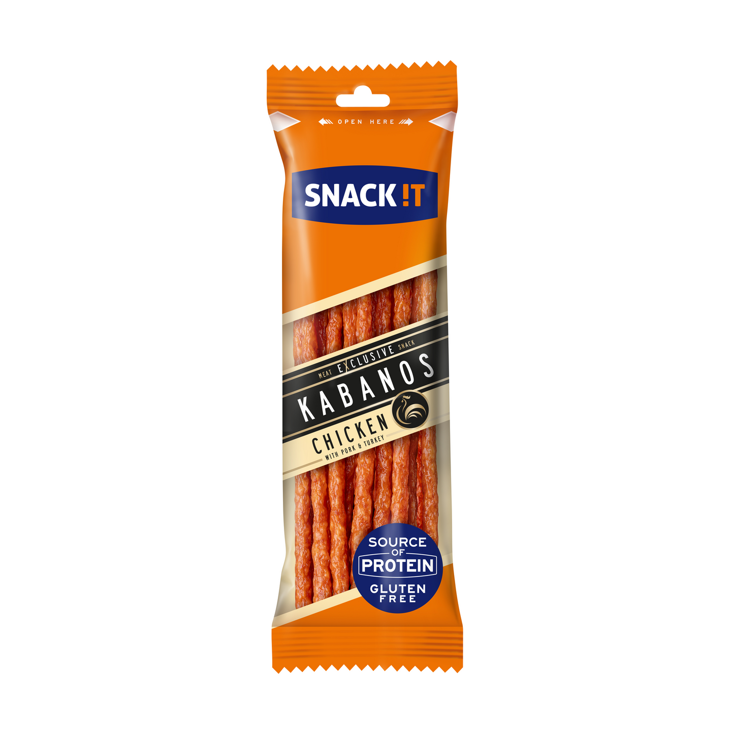 Snack !t exkluzív baromfi és sertés cabanossi 120 g