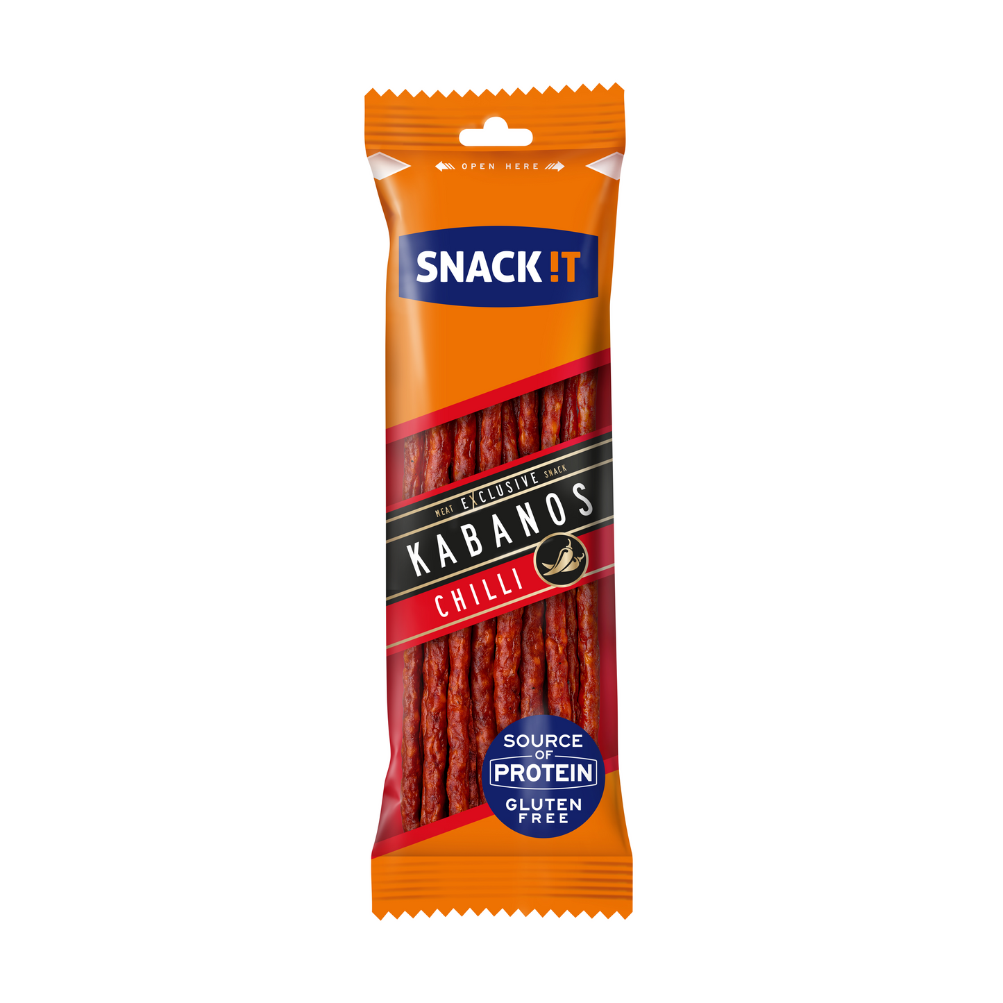 Snack !t exkluzív chilipaprikás cabanossi 120 g