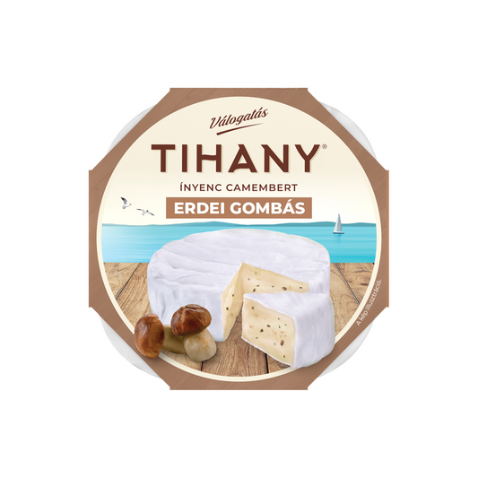 Tihany Válogatás Ínyenc Camembert erdei gombás zsírdús lágy sajt 120 g