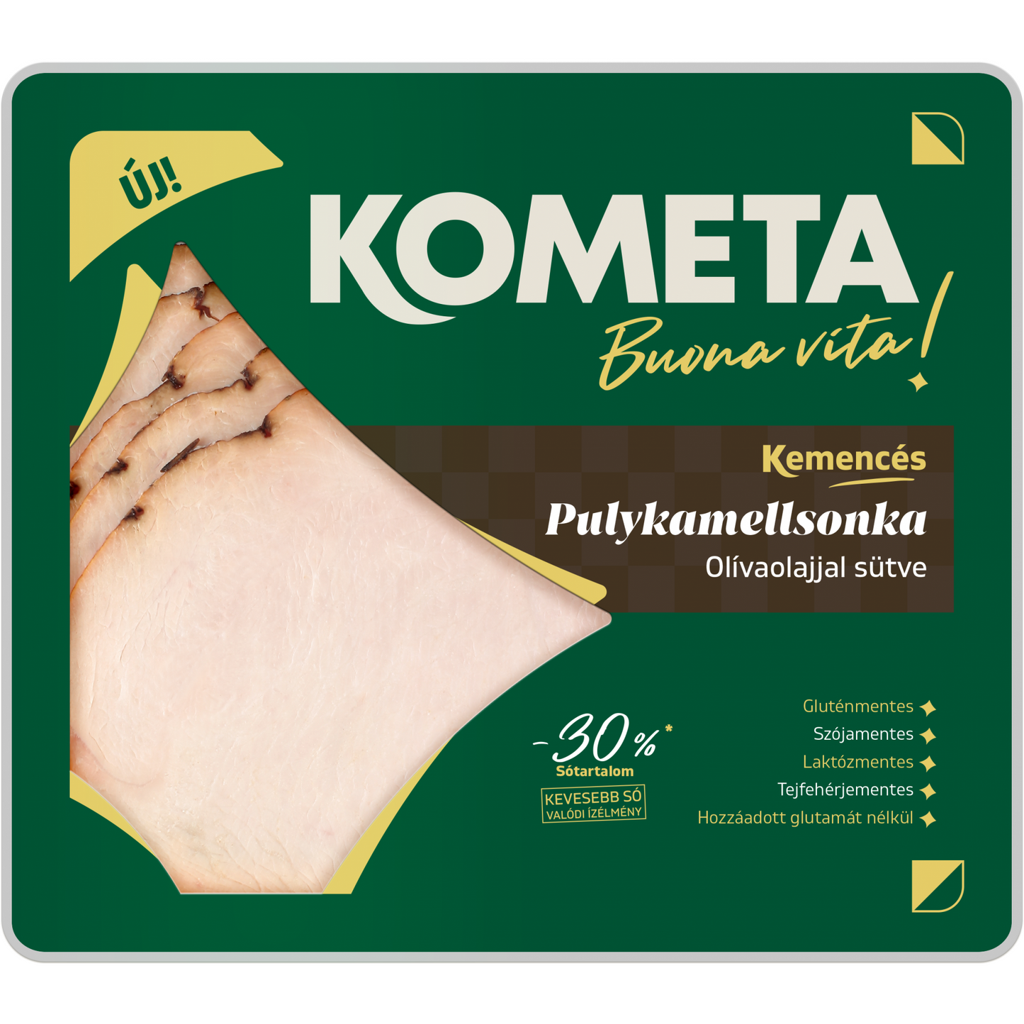 Kometa Kemencés szeletelt sült pulykamellsonka 90 g