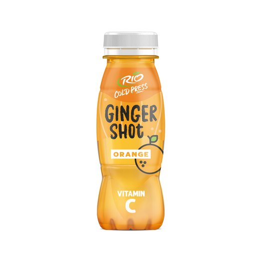 Rio Cold Press Ginger Shot hidegen préselt narancslé gyömbérrel, citrommal és C-vitaminnal 180 ml