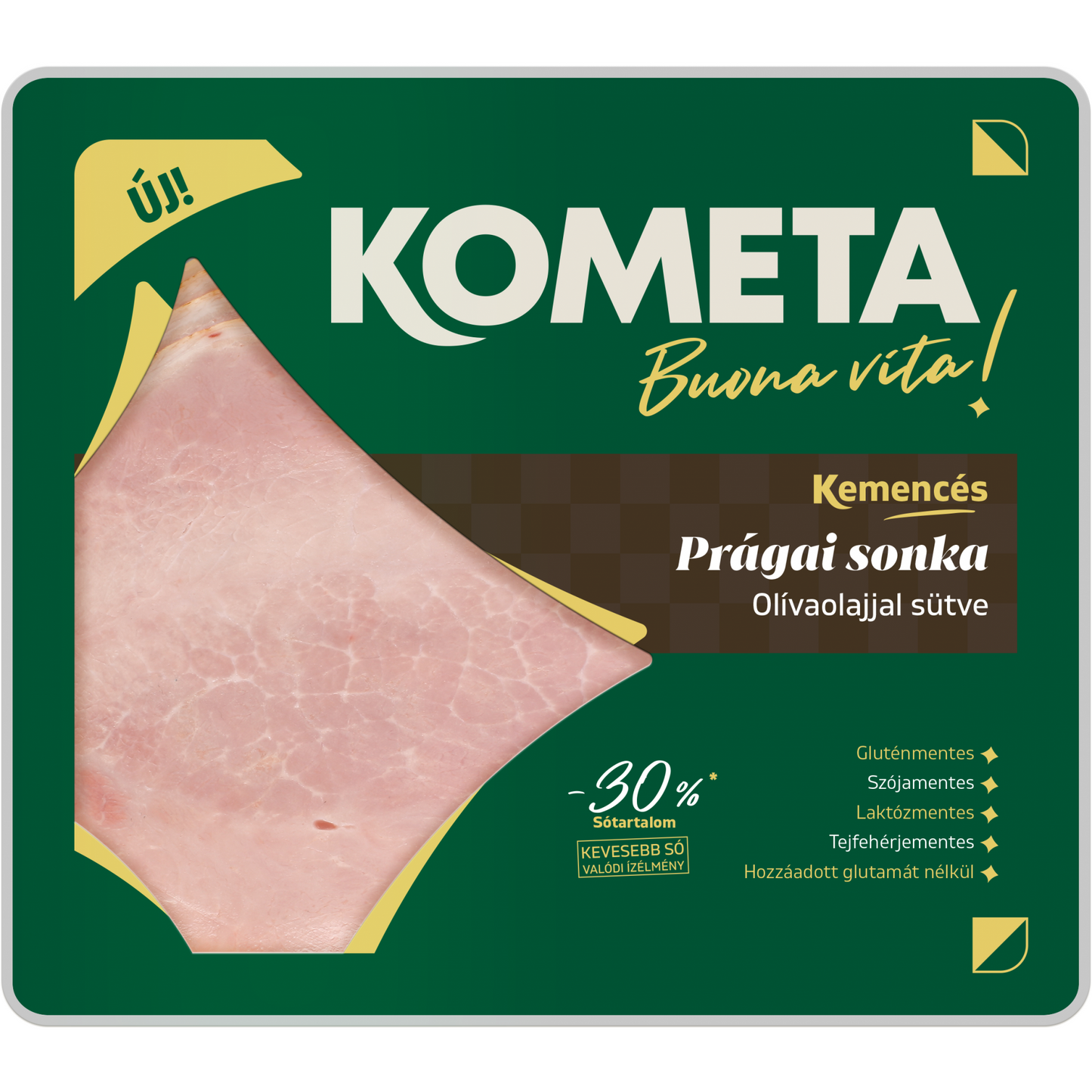 Kometa Kemencés szeletelt sült prágai sonka 90 g