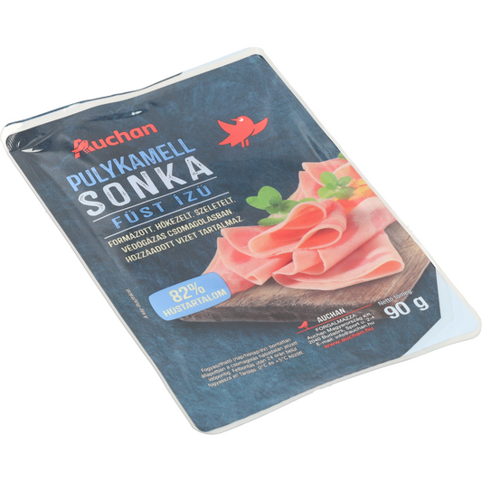 Auchan Kedvenc pulykamell sonka füst ízű szeletelt 90 g