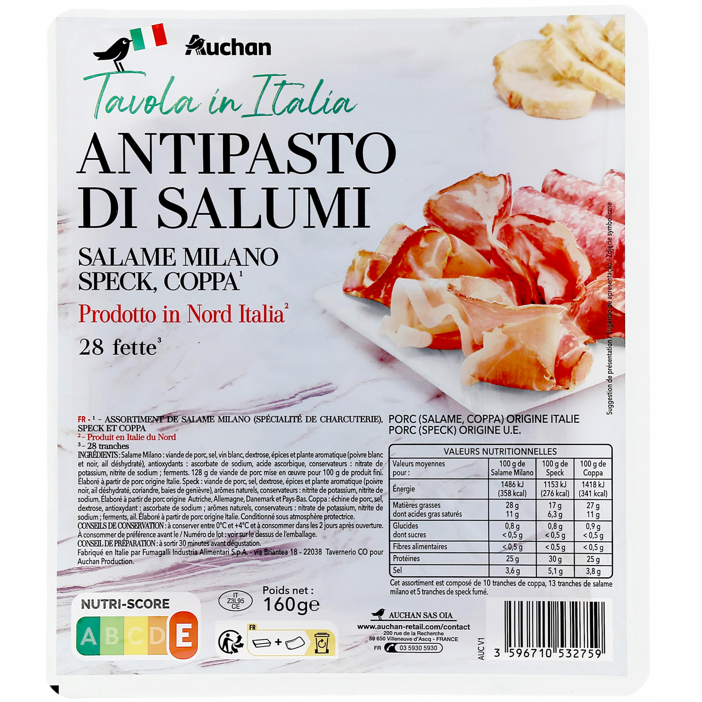 Auhan Tavola in Italia válogatás 160g