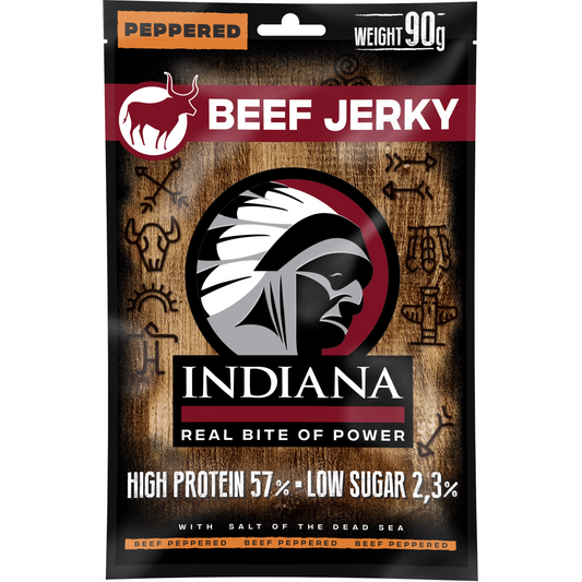 Indiana Jerky marhahúsból borsos ízesítéssel 25g