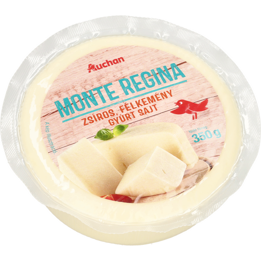Auchan Kedvenc Monte Regina zsíros gyúrt sajt 350 g