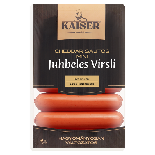Kaiser cheddar sajtos juhbeles virsli 200 g