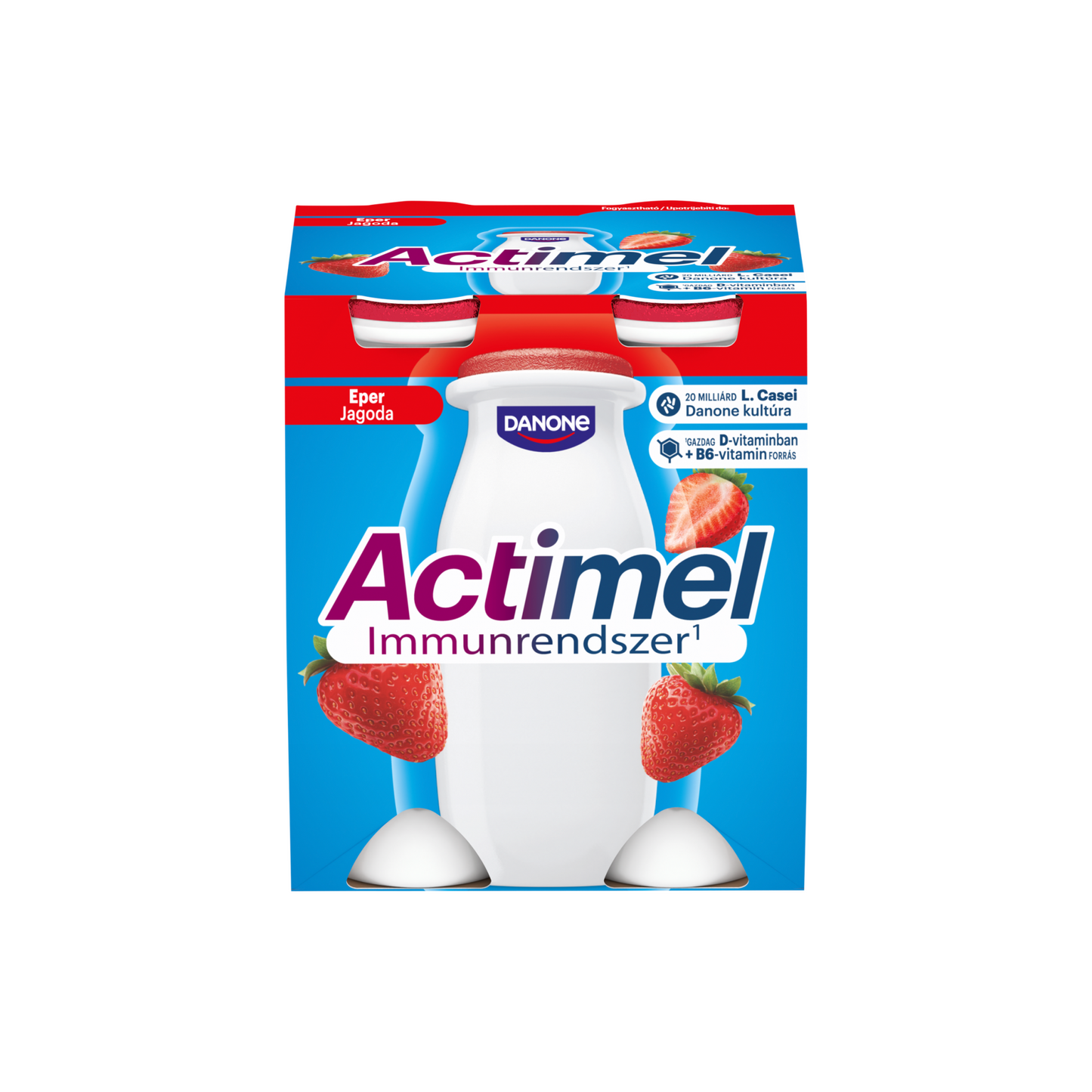 Danone Actimel eperízű zsírszegény joghurtalapú ital B6- és D-vitaminnal 4 x 100 g (400 g)