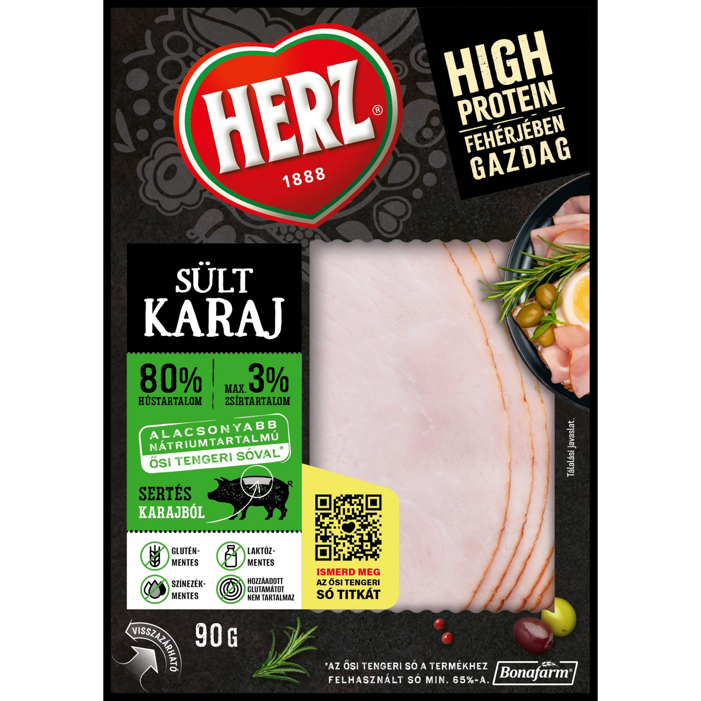 HERZ sült karaj 90 g