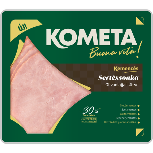 Kométa Kemencés szeletelt sült sertés sonka 90 g