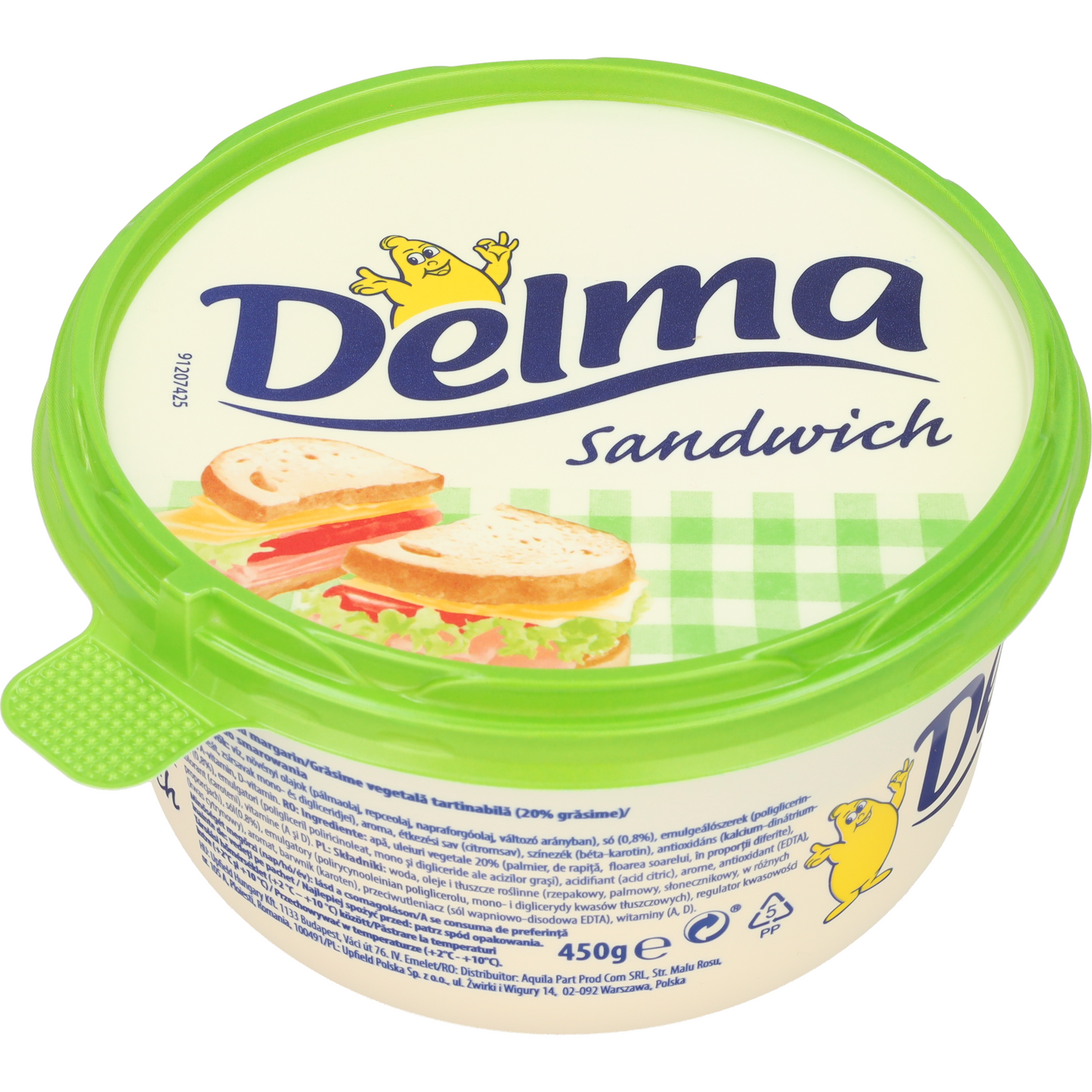 Delma Sandwich 20% zsírtartalmú margarin 450 g