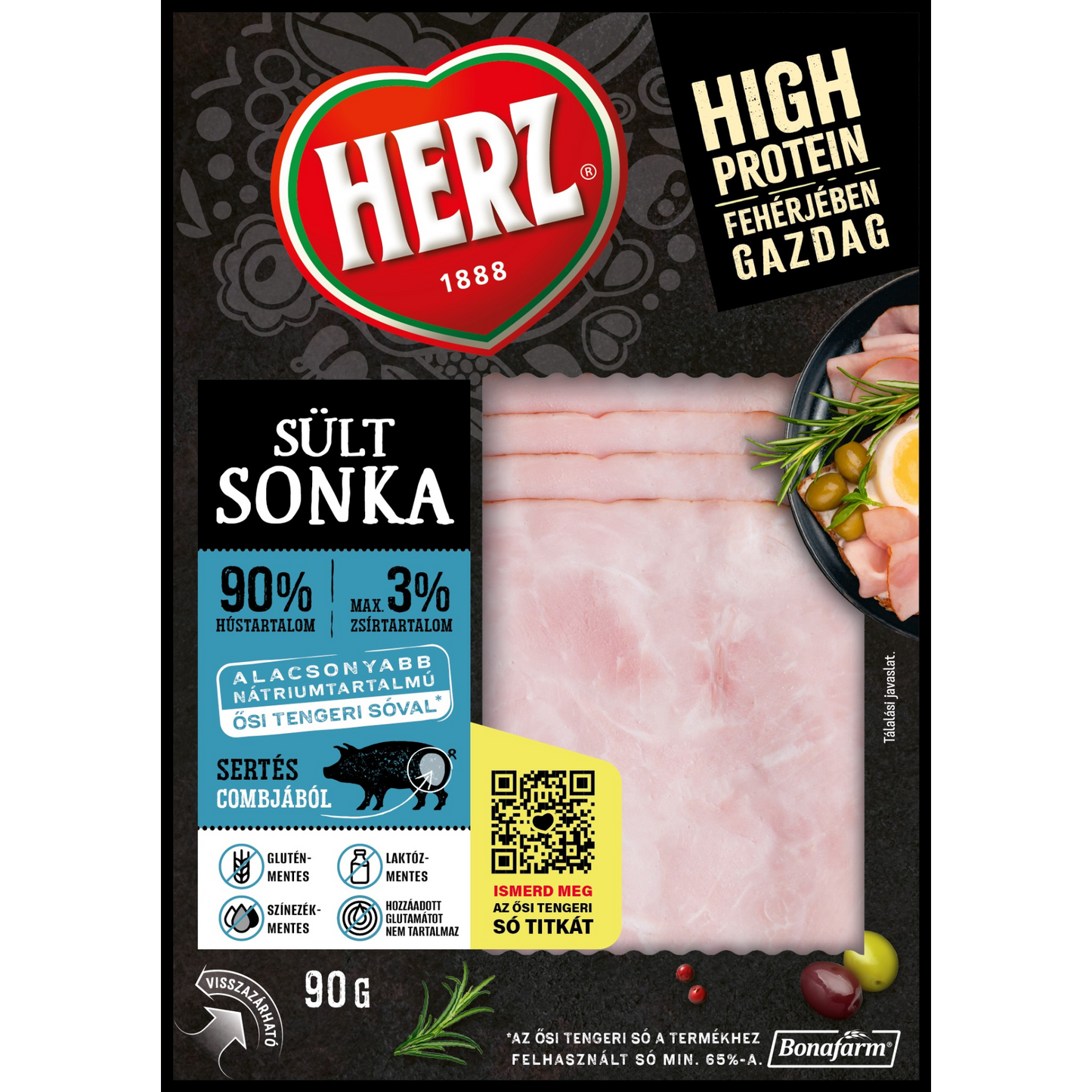 HERZ sült sonka 90 g