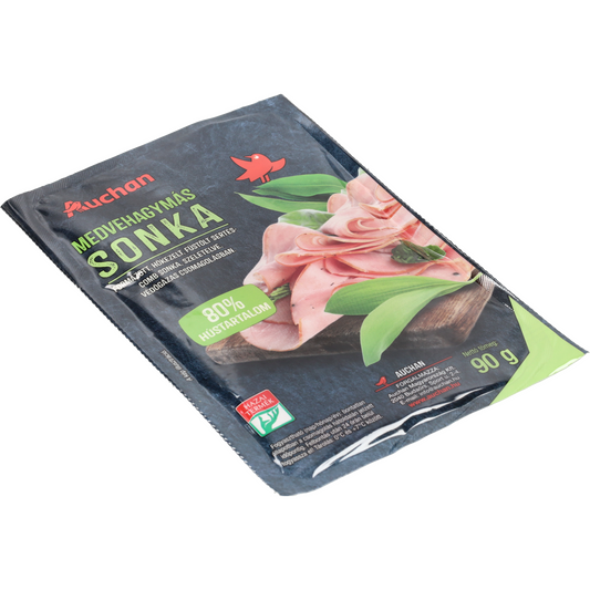 Auchan Kedvenc medvehagymás sertés sonka 90g
