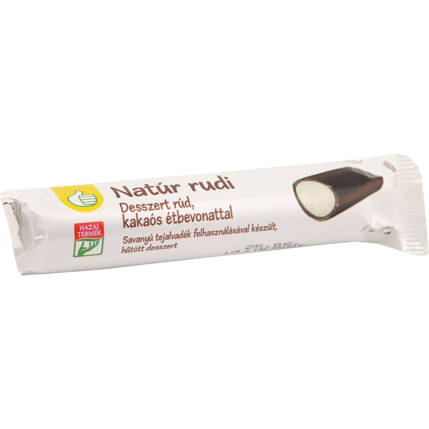Auchan Tipp natúr rudi, desszert rúd kakaós étbevonattal 51 g