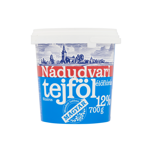 Nádudvari élőflórás, félzsíros tejföl 12% 700 g