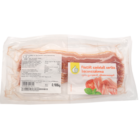 Auchan Tipp Füstölt, szeletelt baconszalonna 100 g