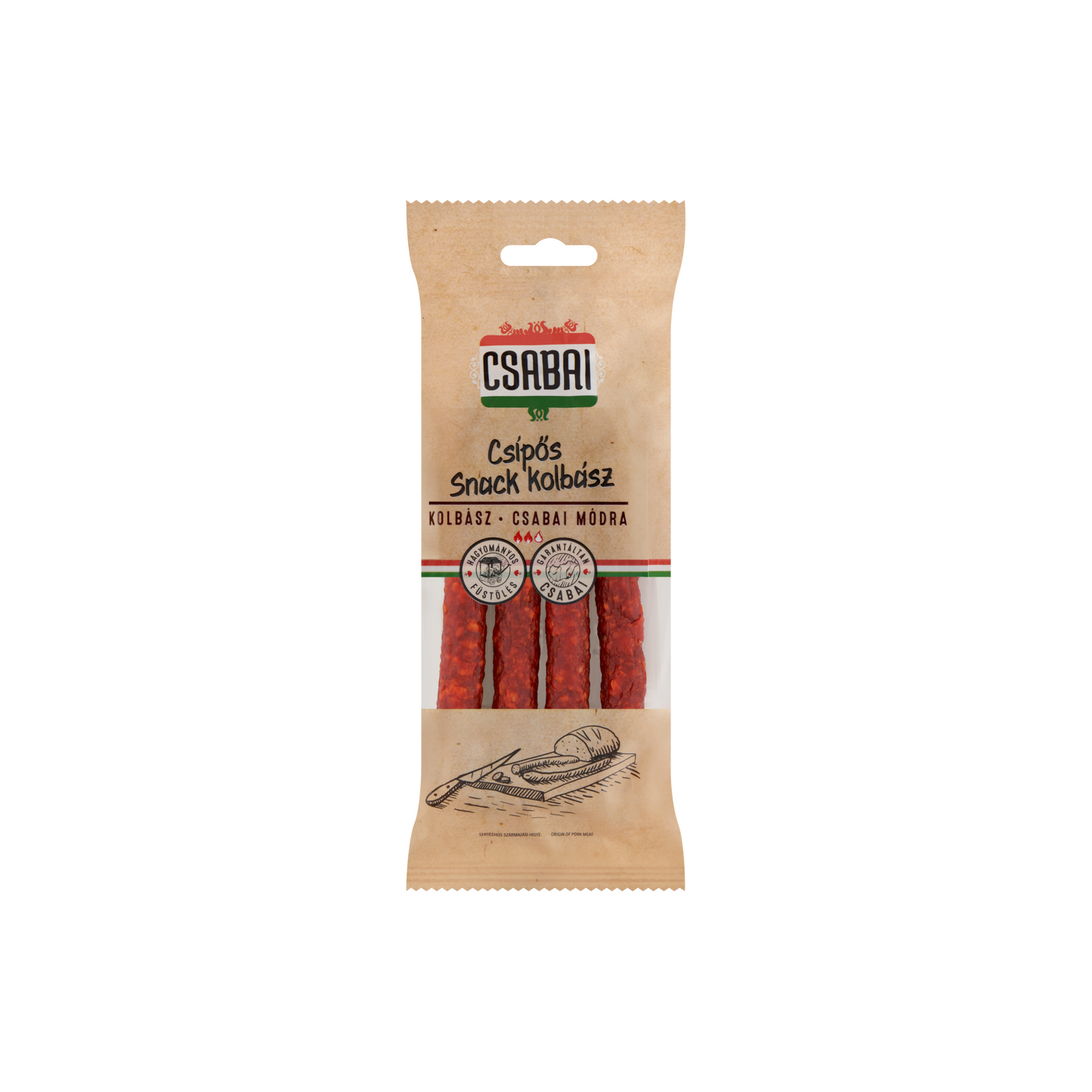 Csabai csípős snack kolbász 100 g