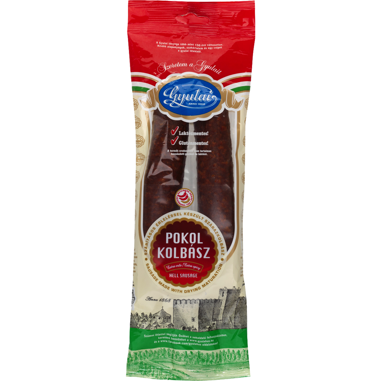 Gyulai Pokol kolbász extra erős 250 g