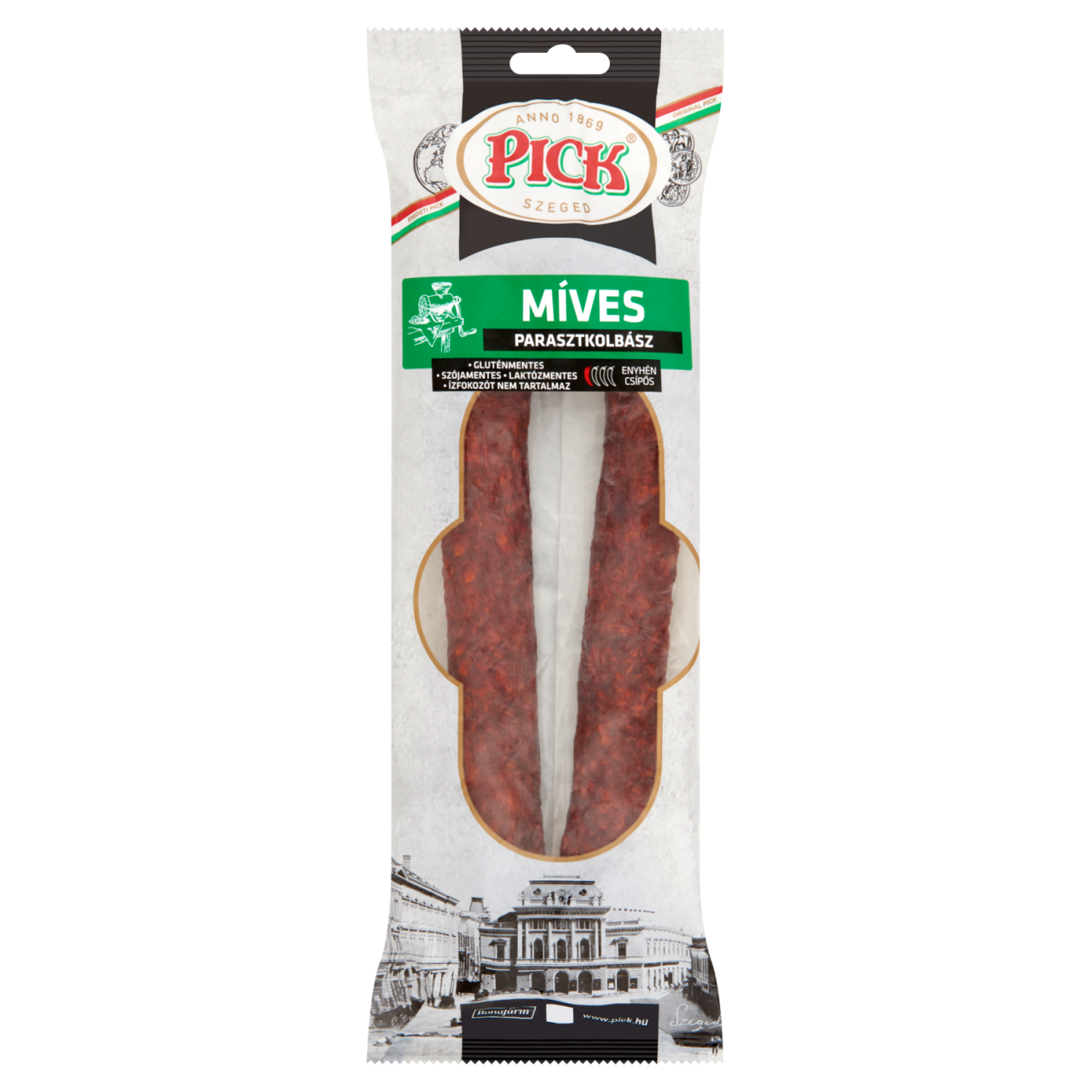 PICK Míves enyhén csípős parasztkolbász 400 g