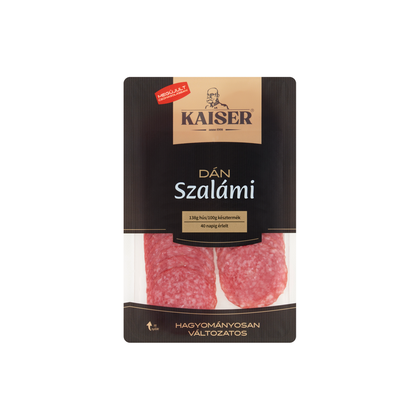 Kaiser szeletelt dán szalámi 75 g