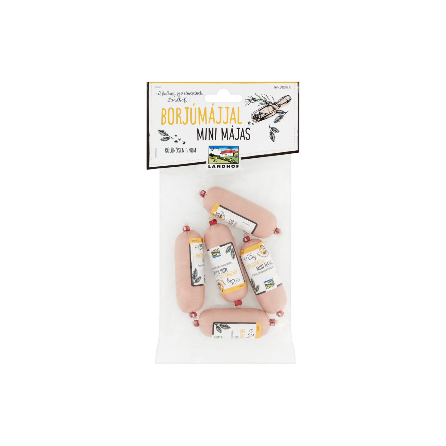 Landhof mini májas sertésmájjal és borjúmájjal 5 x 25 g (125 g)