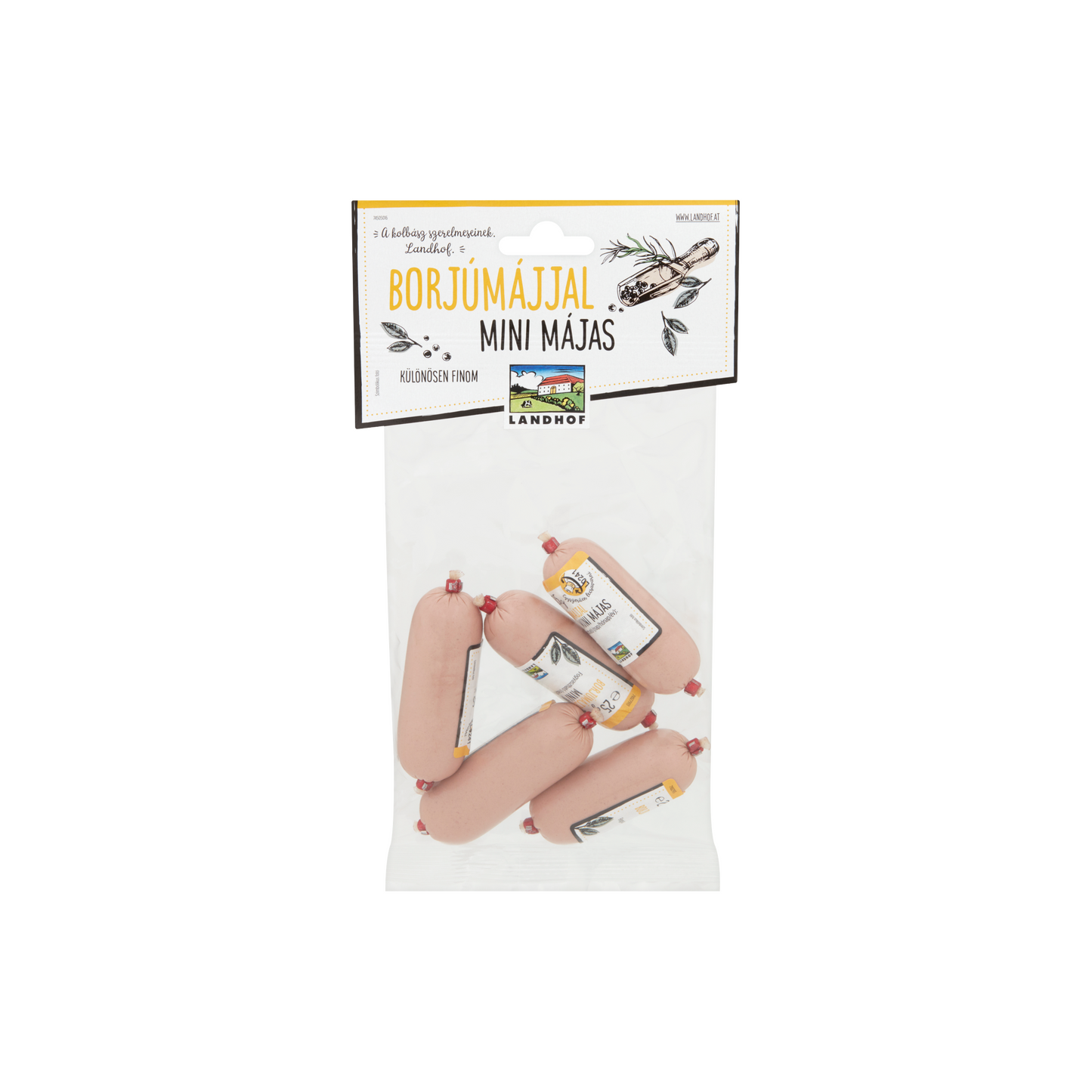 Landhof mini májas sertésmájjal és borjúmájjal 5 x 25 g (125 g)