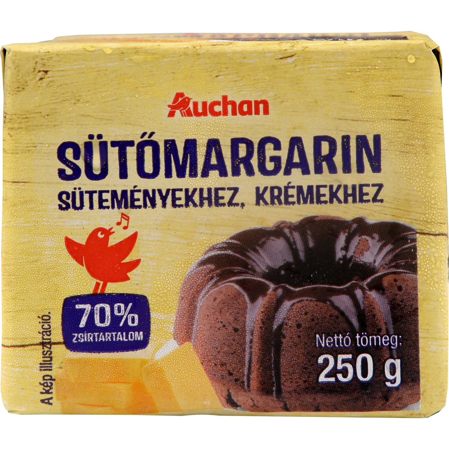 Auchan Kedvenc Sütőmargarin süteményekhez, krémekhez, 70% 250 g
