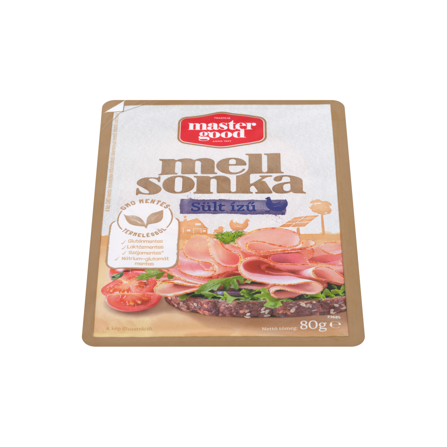 Master Good szeletelt, sültízű csirkemell sonka 80 g