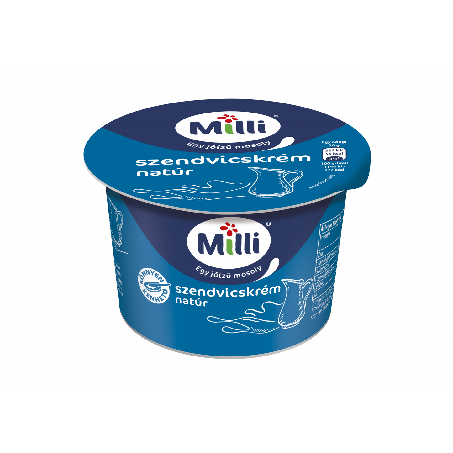 Milli natúr szendvicskrém 200 g
