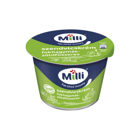 Milli fokhagymás-zöldfűszeres szendvicskrém 200 g