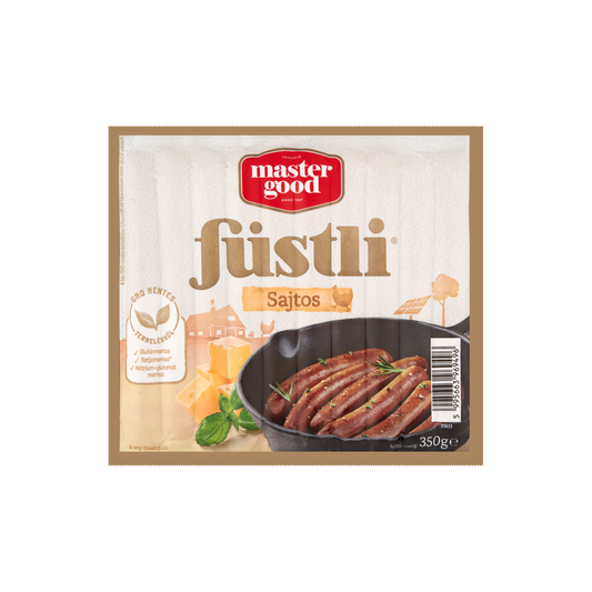 Master Good Füstli sajtos, füst ízesítésű virsli csirkehúsból 350 g