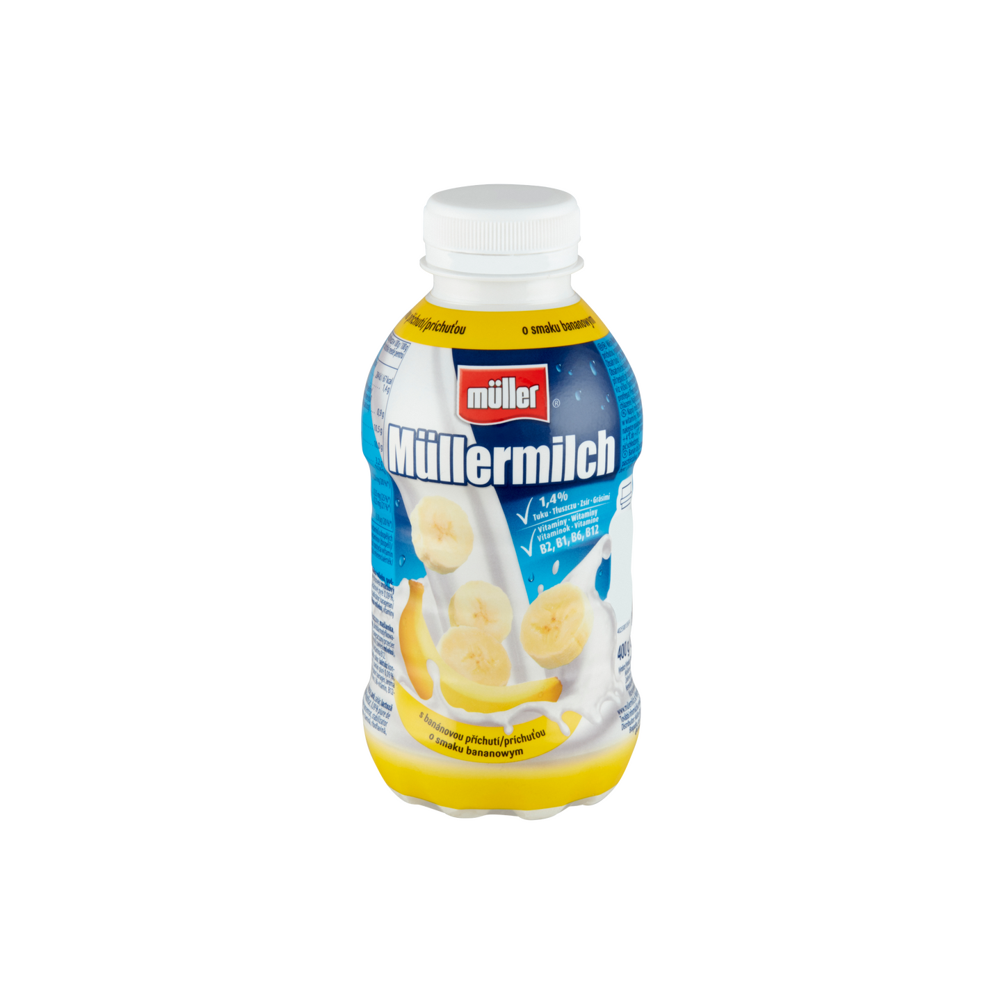 Müller Müllermilch banán ízű zsírszegény tejital 400 g