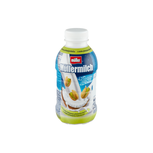 Müller Müllermilch pisztácia-kókusz ízű zsírszegény tejital 400 g