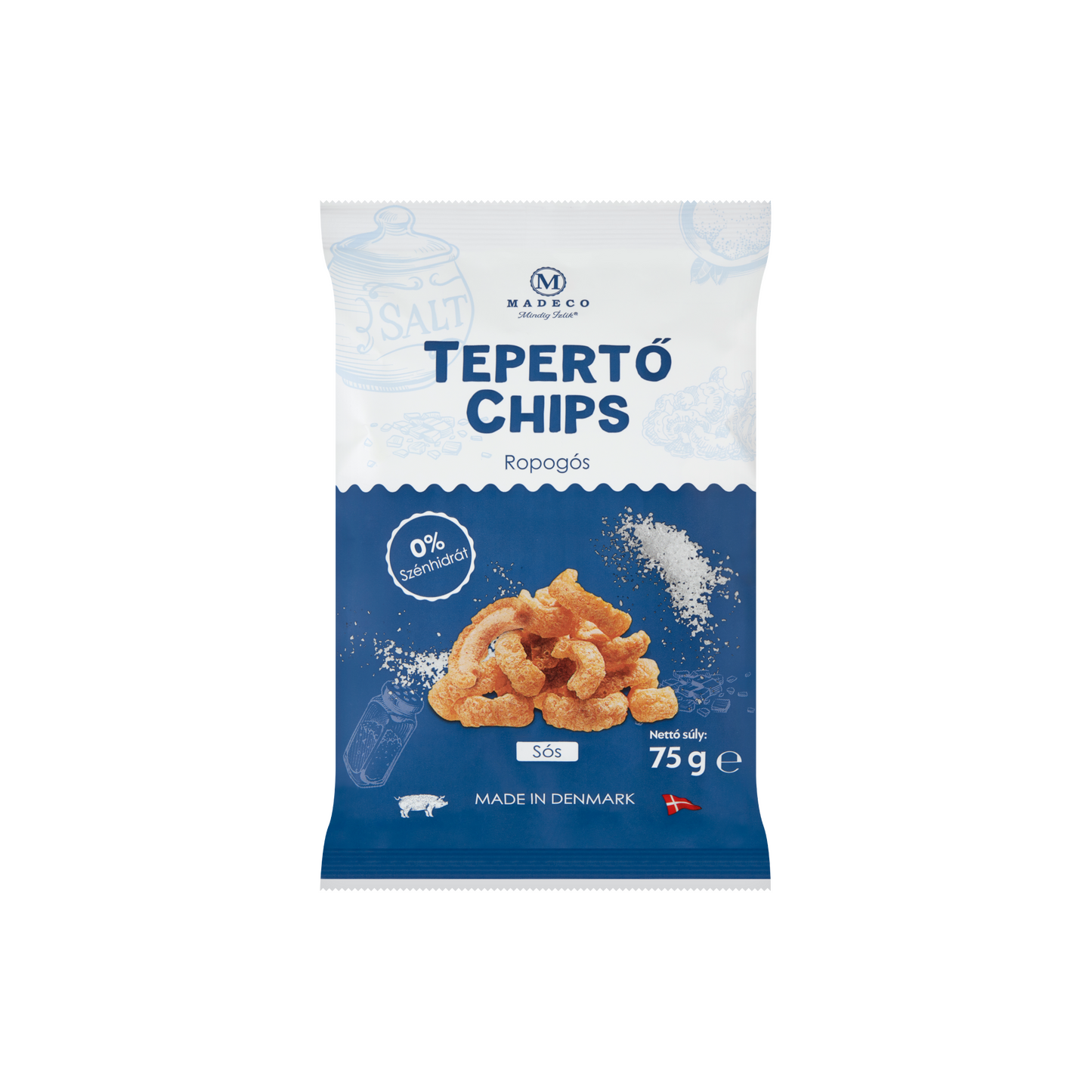 Madeco sós ropogós tepertő chips 75 g