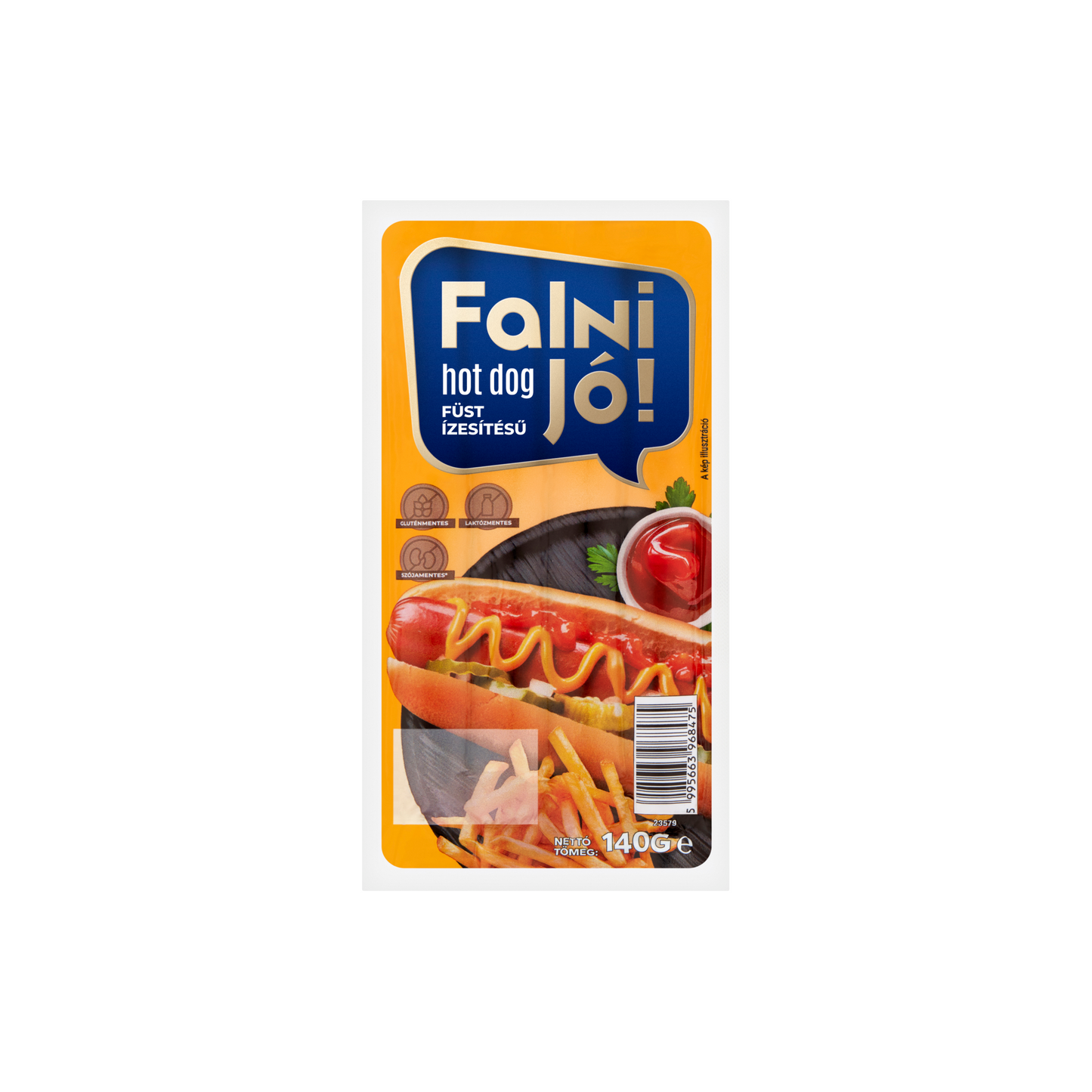 Falni Jó! füst ízesítésű hot-dog 140 g