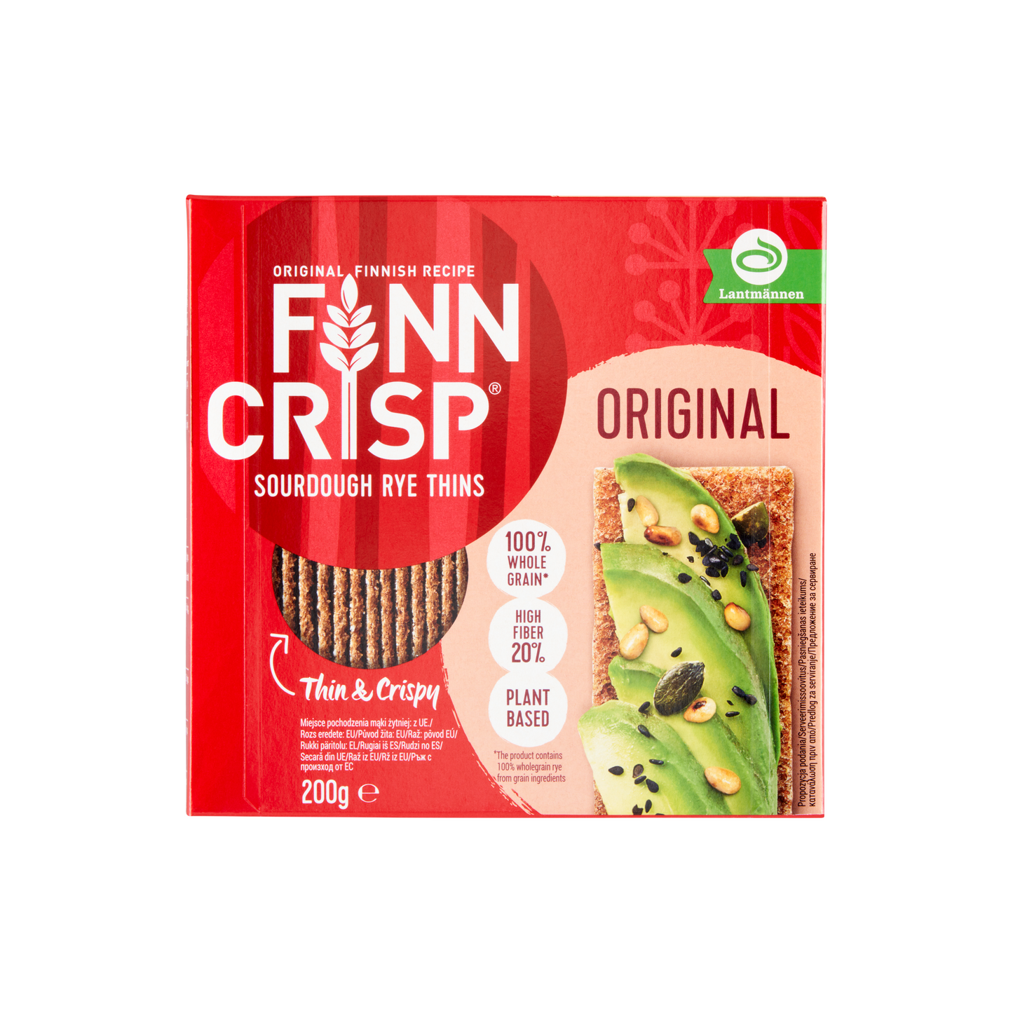 Finn Crisp Original vékony ropogós rozskenyérke 200 g