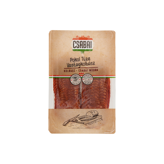 Csabai szeletelt Pokol Tüze vastagkolbász 75 g