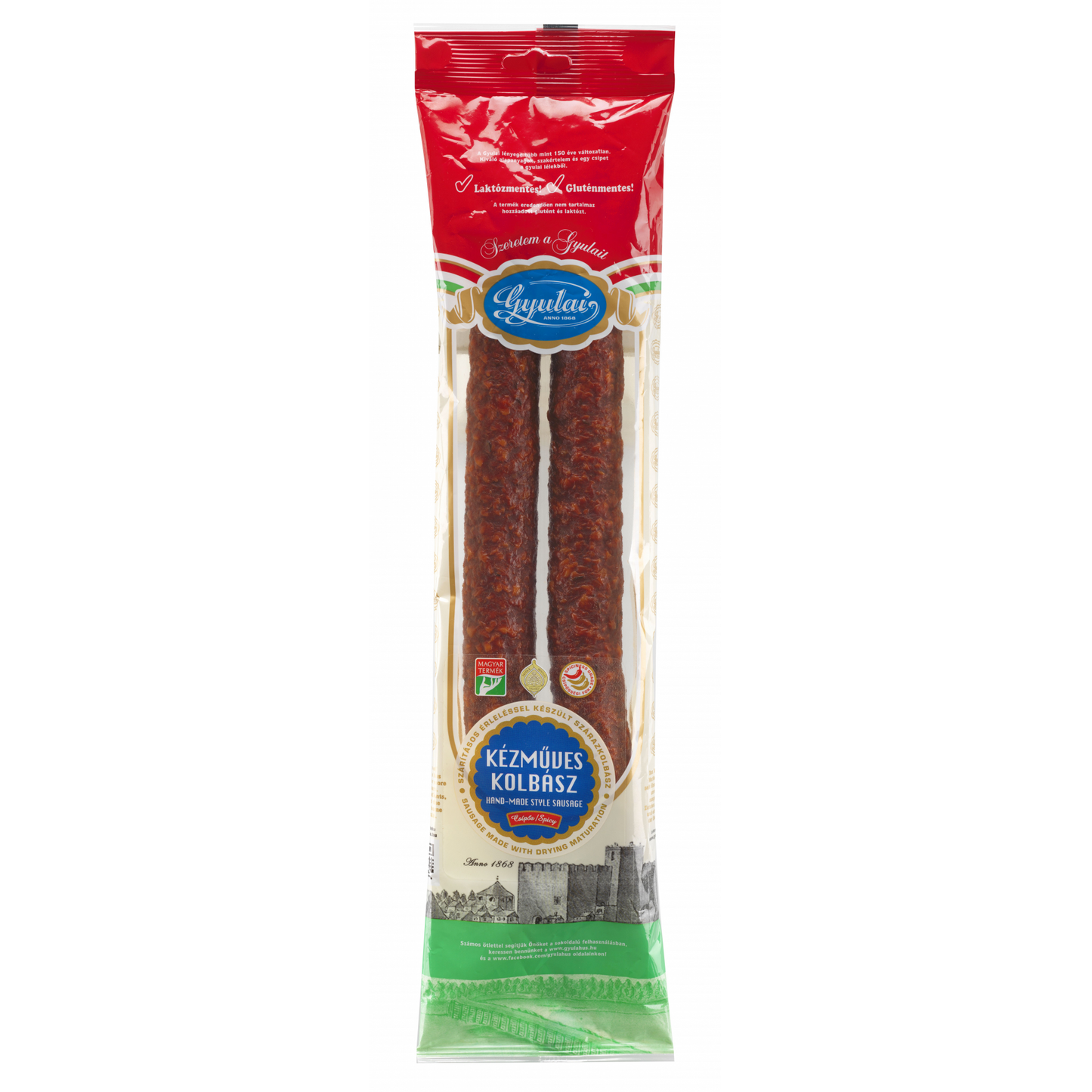 Gyulai kézműves csípős vékonykolbász 400 g