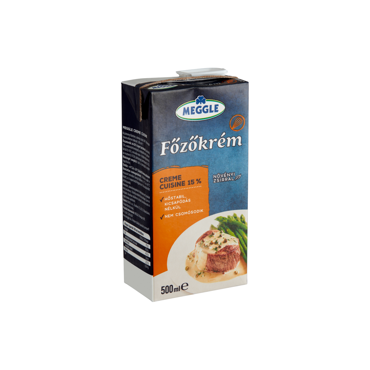 Meggle Creme Cuisine UHT főzőkrém növényi zsírral 15% 500 ml