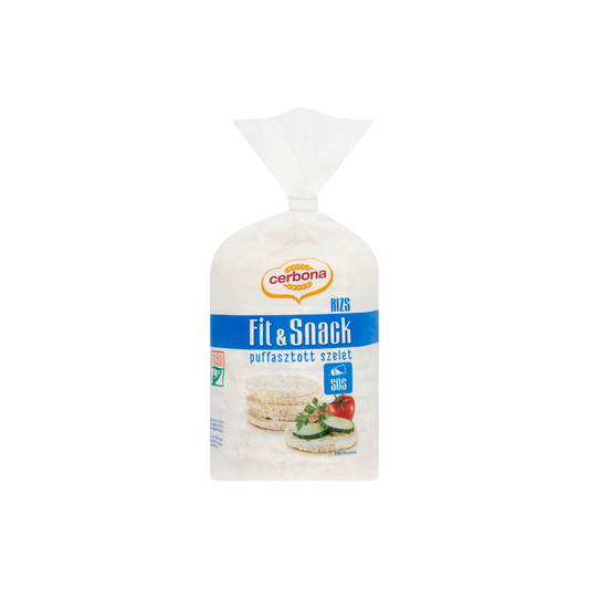 Cerbona puffasztott rizsszelet barna rizsből tengeri sóval 90 g